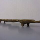 Brutalist Bronze Candleholder by Michael Harjes, 1960s