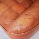 Brown vintage leather armchair