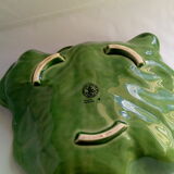 Saladier cabbage leaf in green dabbling