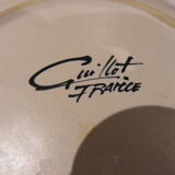 Flat plate or empty ceramic pocket: in bloom a colorful Thought signed Guillot France TBE