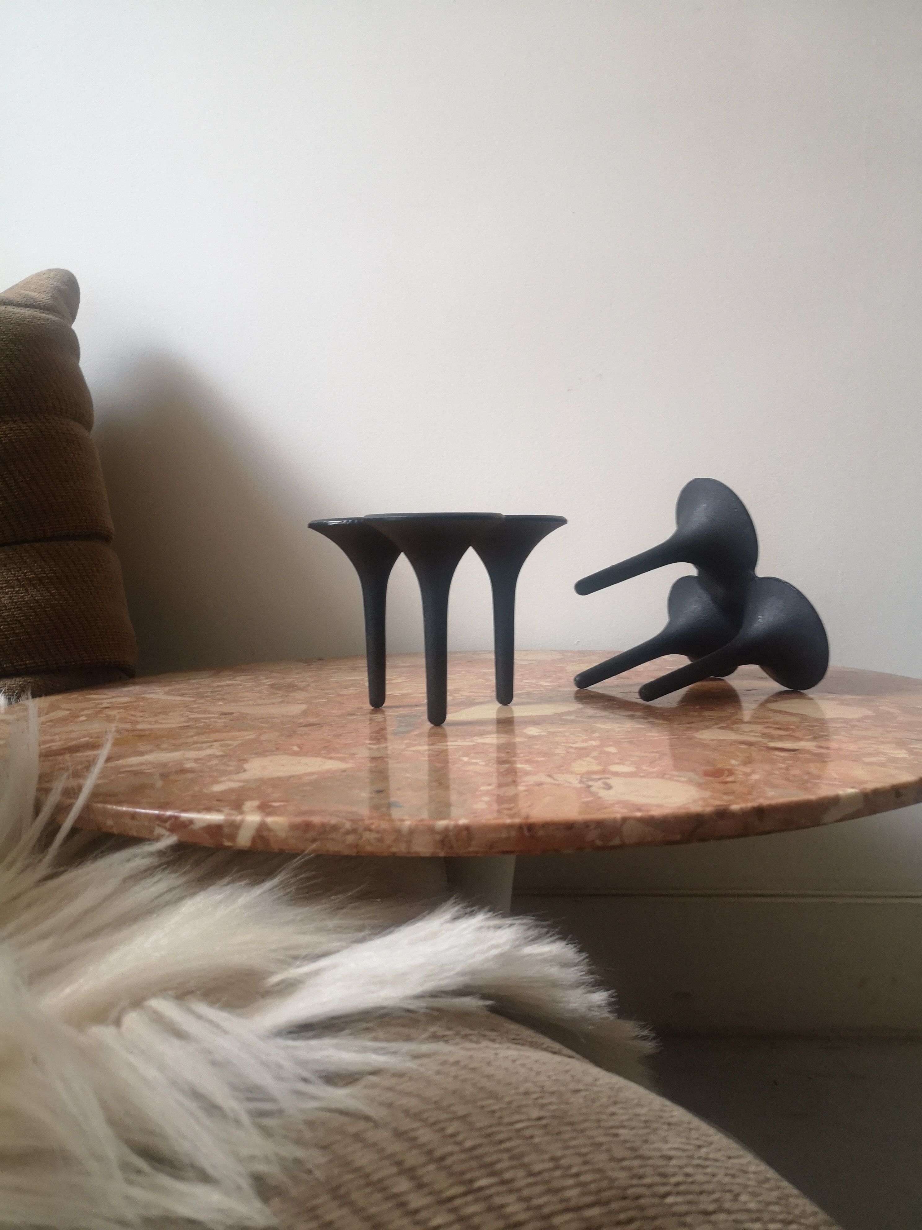 Danish Hornblower Scandinavian candle holder by Christel & Christel Holmgren, Denmark