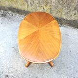 System oval table in walnut