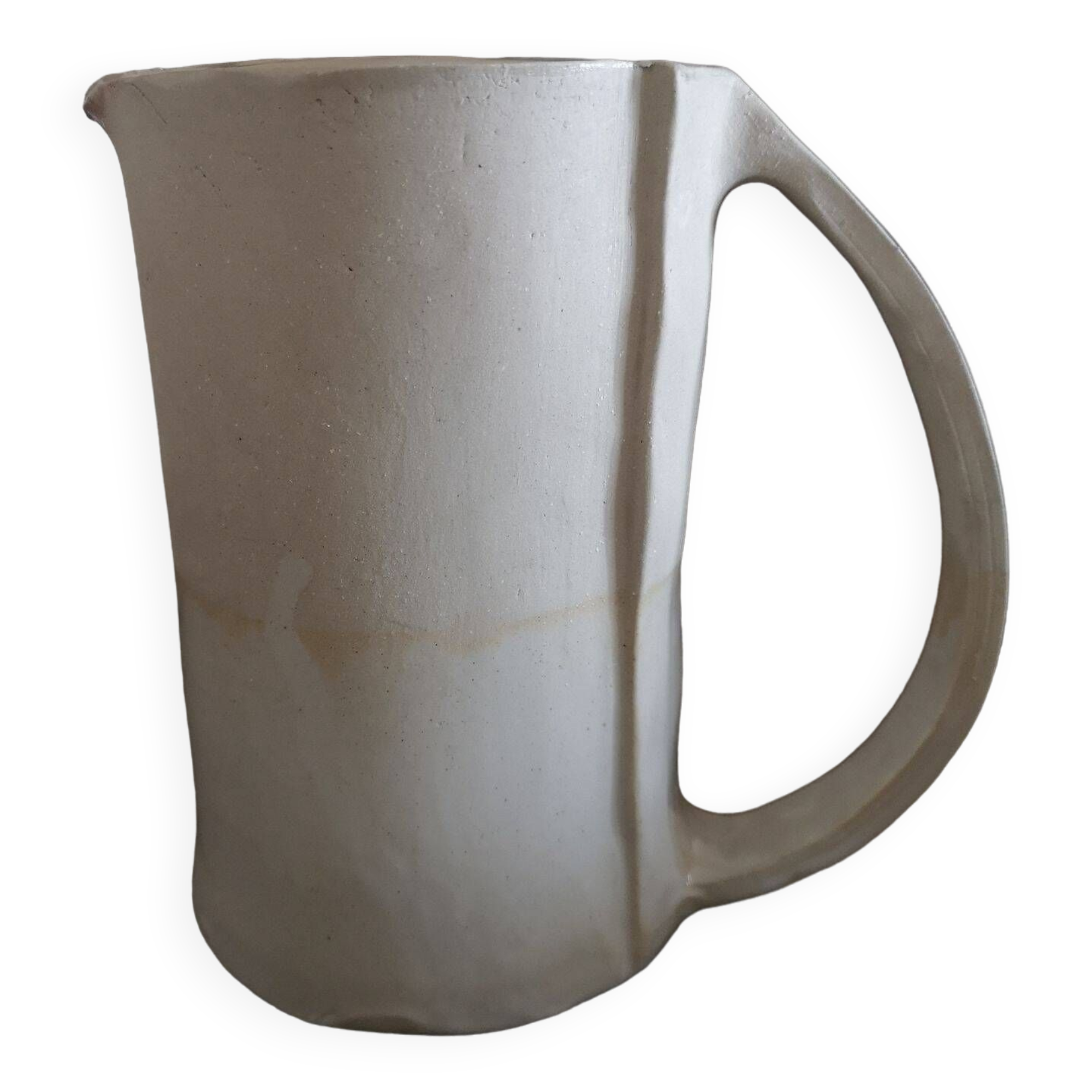 Beige terracotta pitcher - Handcrafted