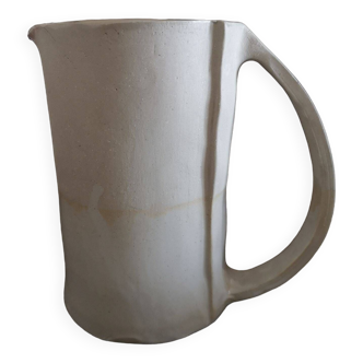Beige terracotta pitcher - Handcrafted