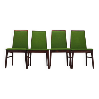 Set of four rosewood chairs, Danish design, 1970s, manufacturer: Dyrlund