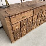 Old trade furniture with oak drawers XL format