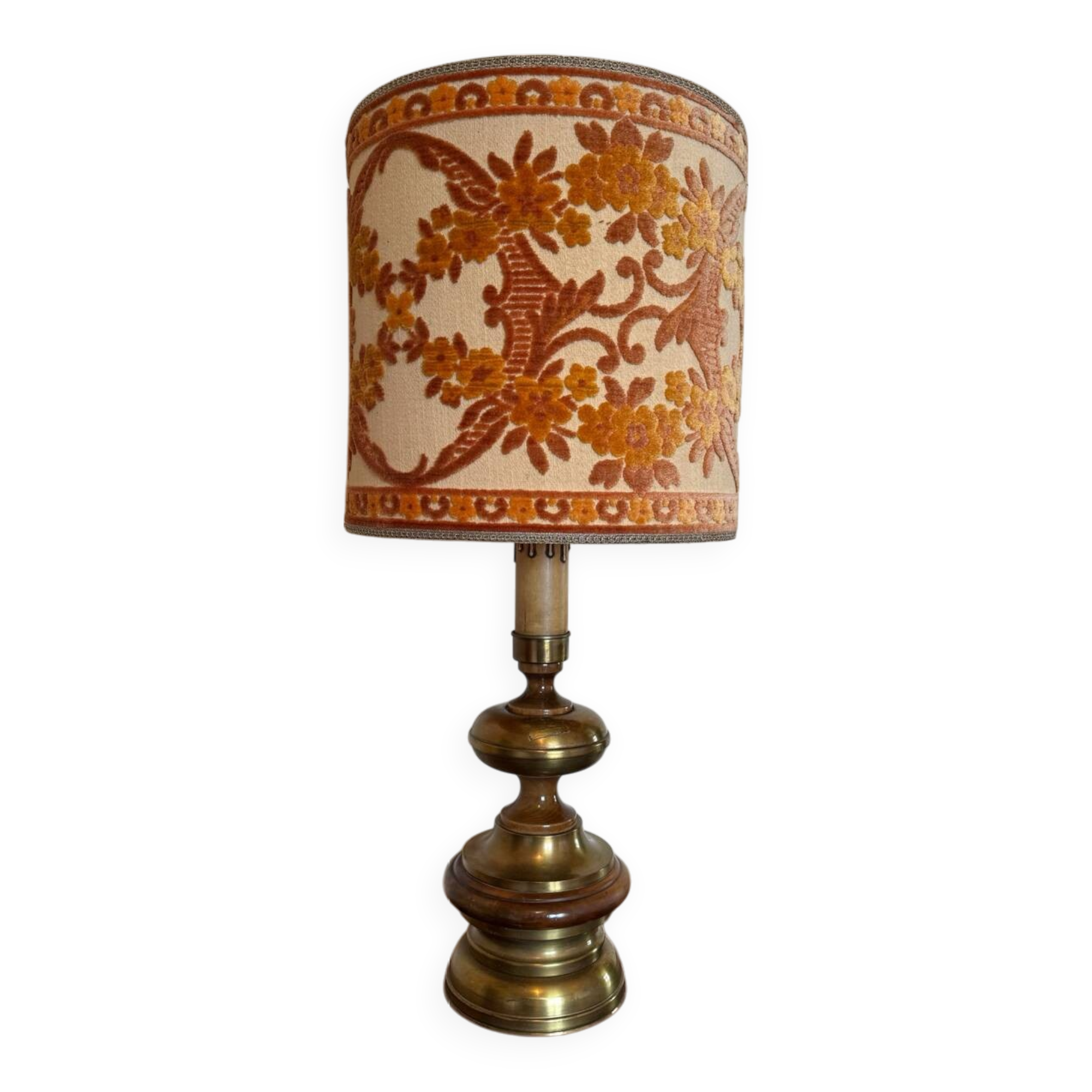 60s floral lampshade