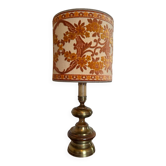Lampe à abat-jour fleuri, années 60