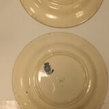 2 flat plates from Gien, thistles model