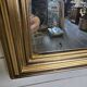 Old Louis Philippe style gilded mirror with mercury mirror