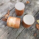 Vintage and rustic stoneware mug set