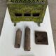 Mirus old enameled cast iron wood stove
