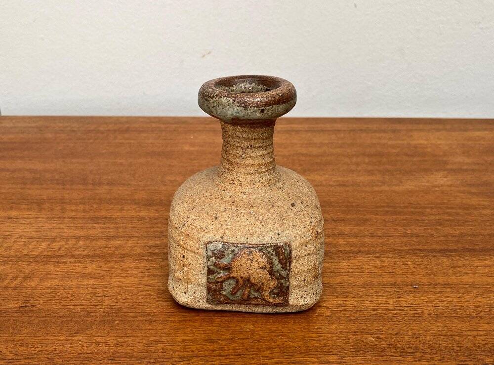 Danish vase from a pottery studio from the mid-century by Tue Poulsen, 1960s.