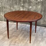 Extendable Scandinavian rosewood table, 1960s