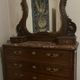 Antique chest of drawers with mirror