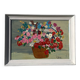Peinture bouquet de fleurs tableau naïf