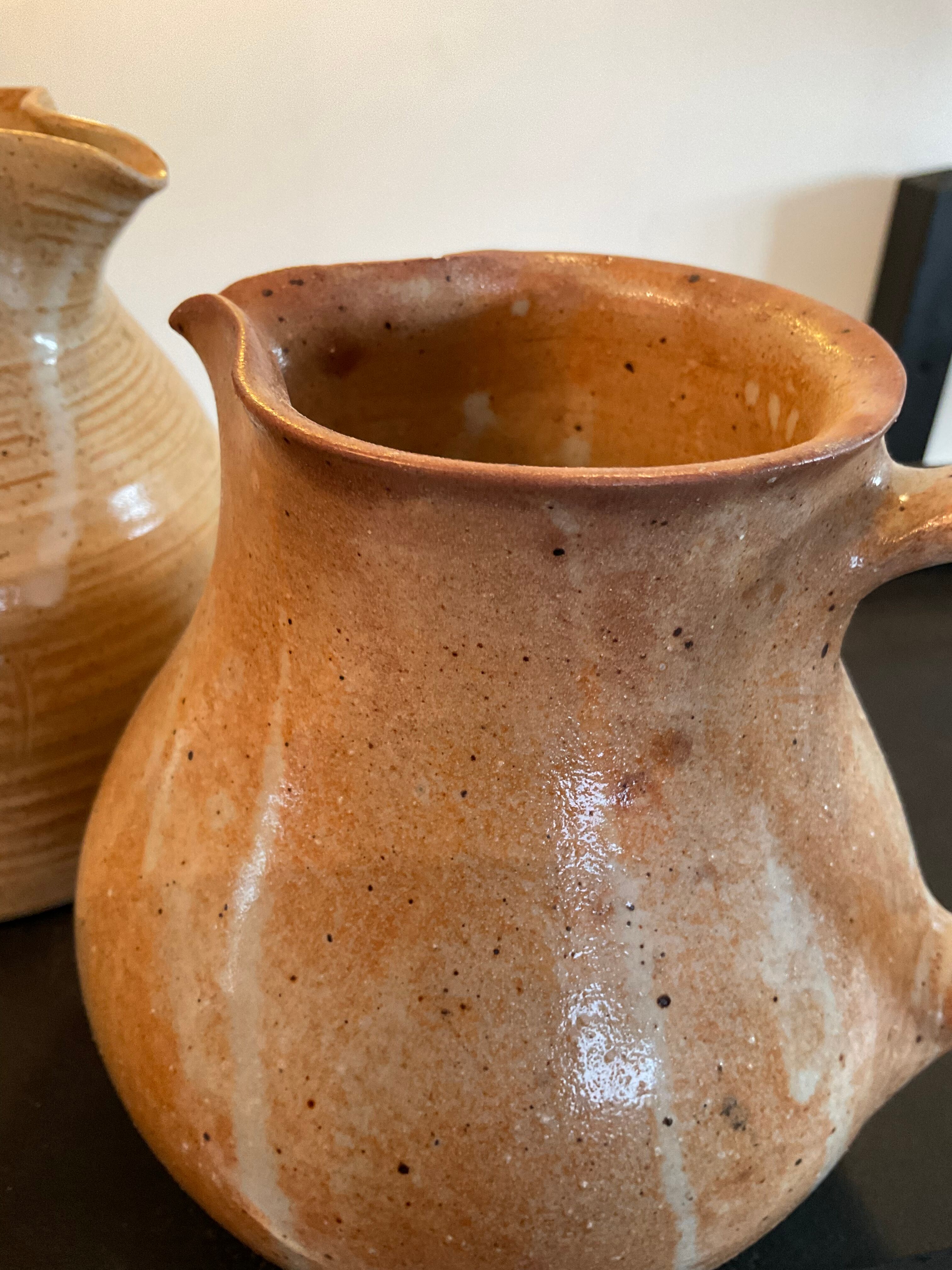 Pair of vintage stoneware jugs