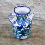 Vintage blue ceramic jug