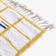 Contemporary Yellow and White Rug - 266 x 215 cm