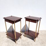 Pair bedside tables 1950
