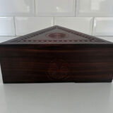 Carved wooden box