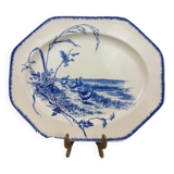 Large octagonal dish bwm variety
