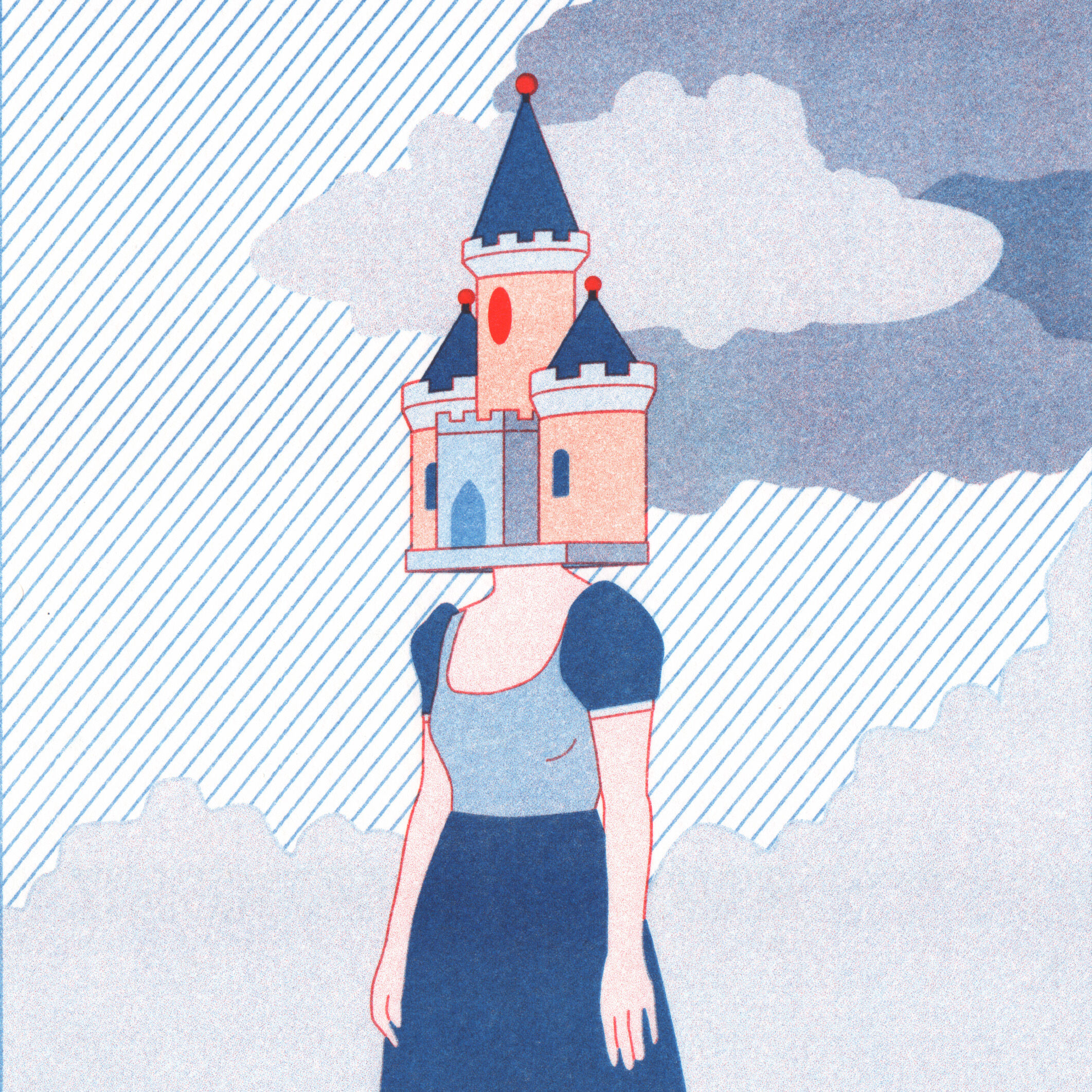 Limited edition illustration, A4, risography