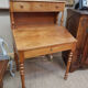 Stepped walnut desk