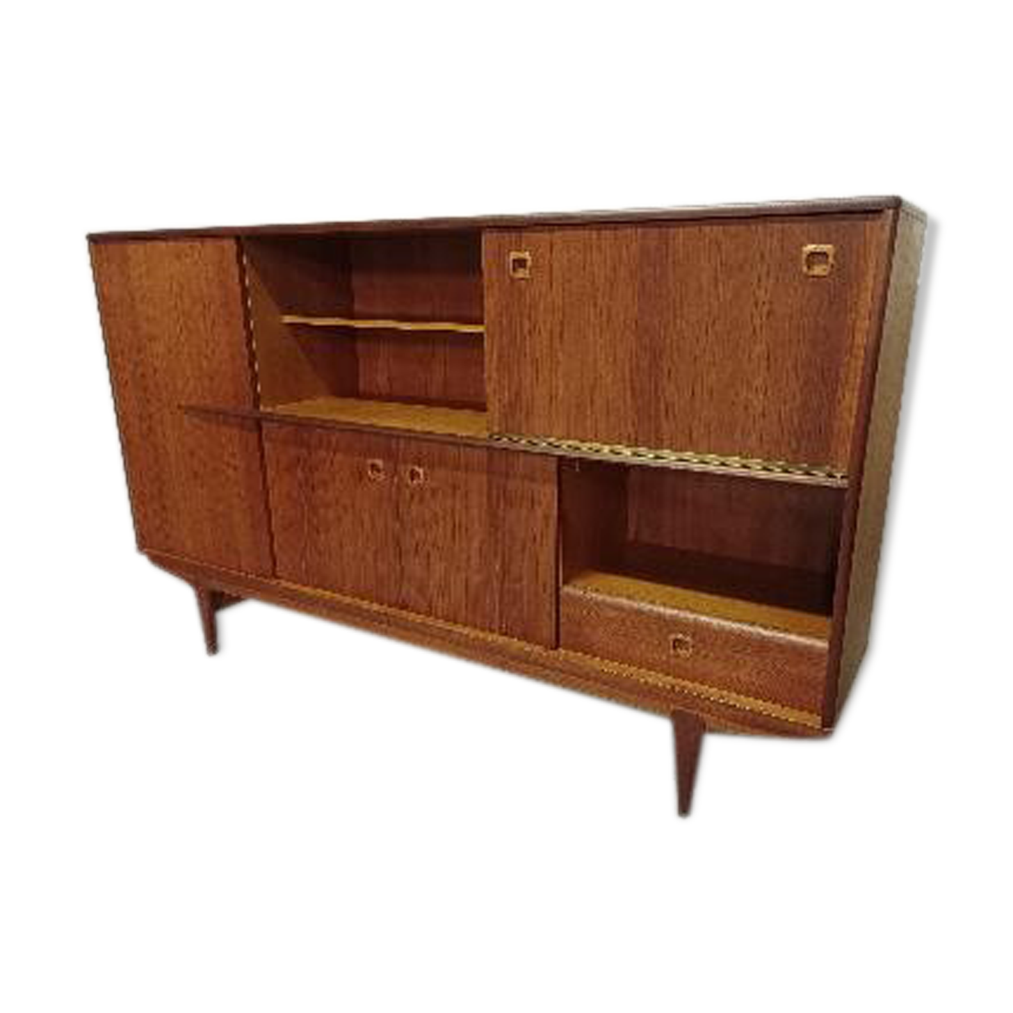 Scandinavian high-design line in teak