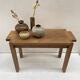 Petit banc en chêne de style art déco