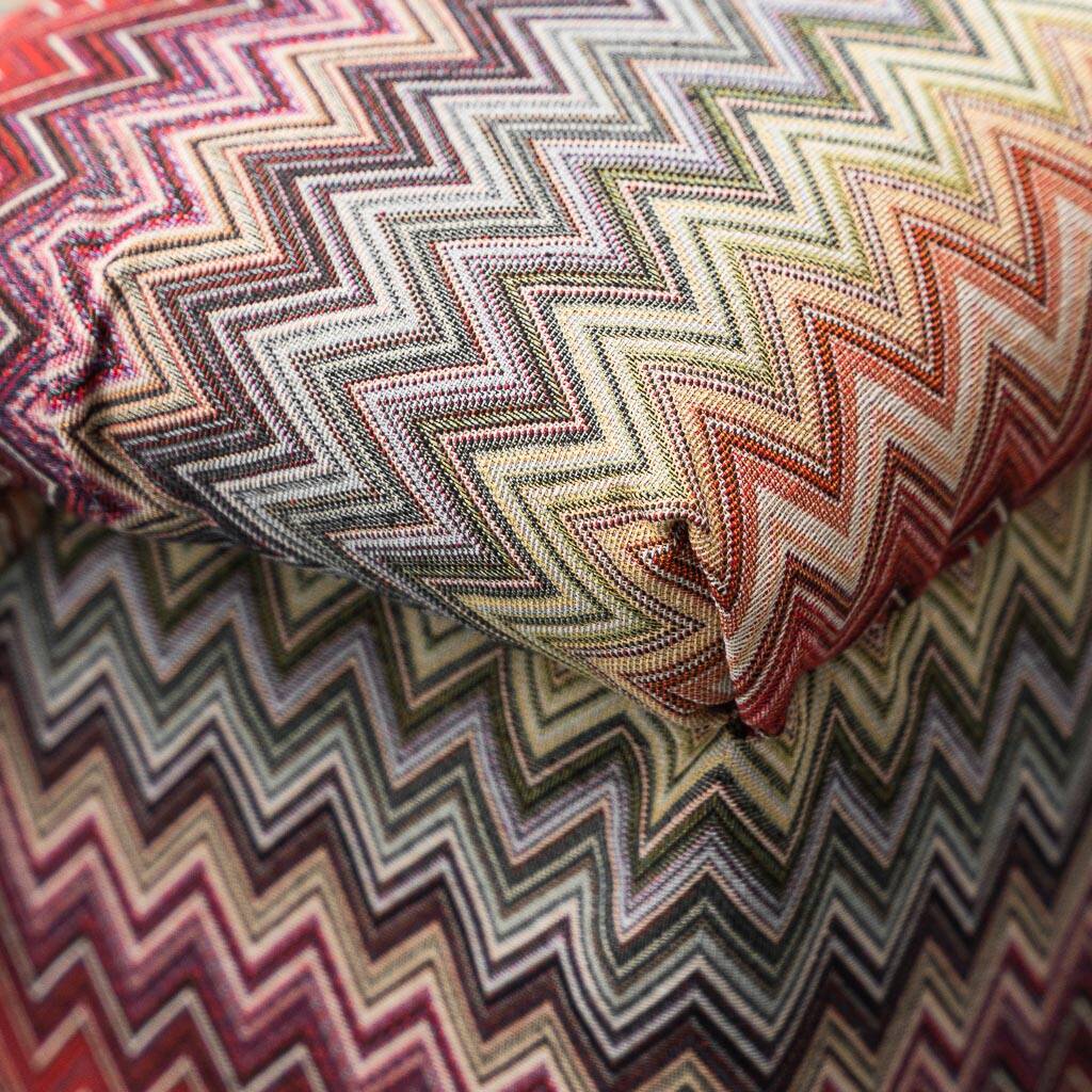 Missoni Doimo fabric armchair 1970s vintage modernism