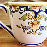 6 old Devres Fourmaintraux Rouen coffee cups Dinan model 19th century