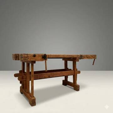 Vintage Workbench Industrial Wood Joiner’s Bench