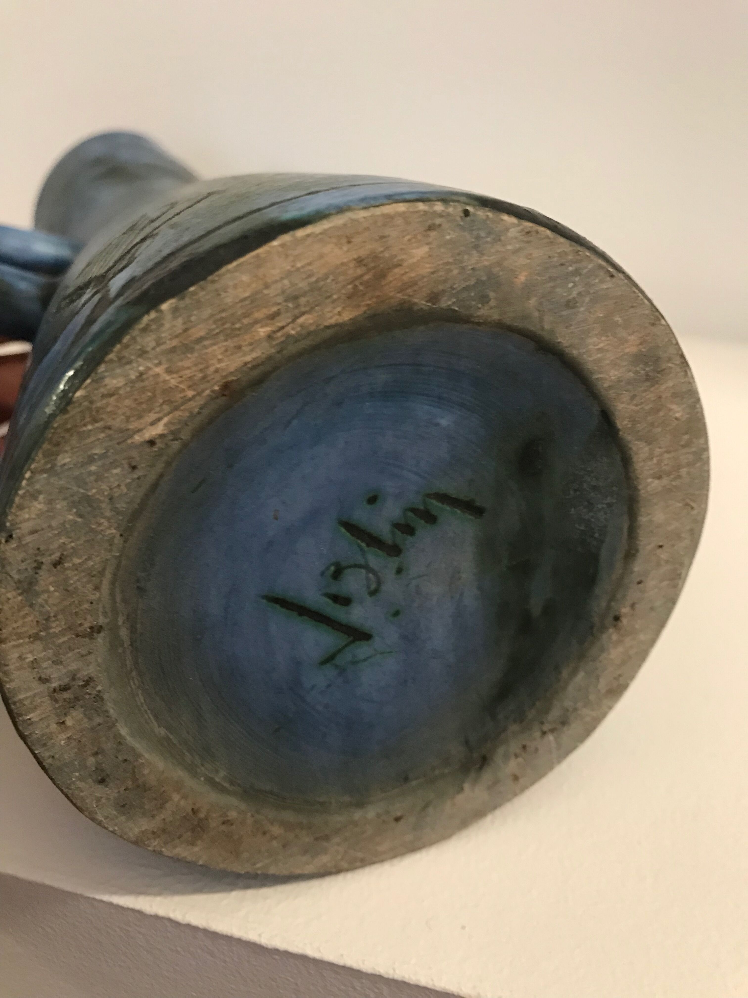 Jacques Blin's pitcher signed "J Blin" 1950