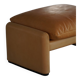 Maralunga ottoman in leather, Vico Magistretti for Cassina, Italian modern, 1973