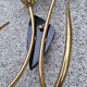 Double fire wall lamp, Arlus house, vintage, 50s