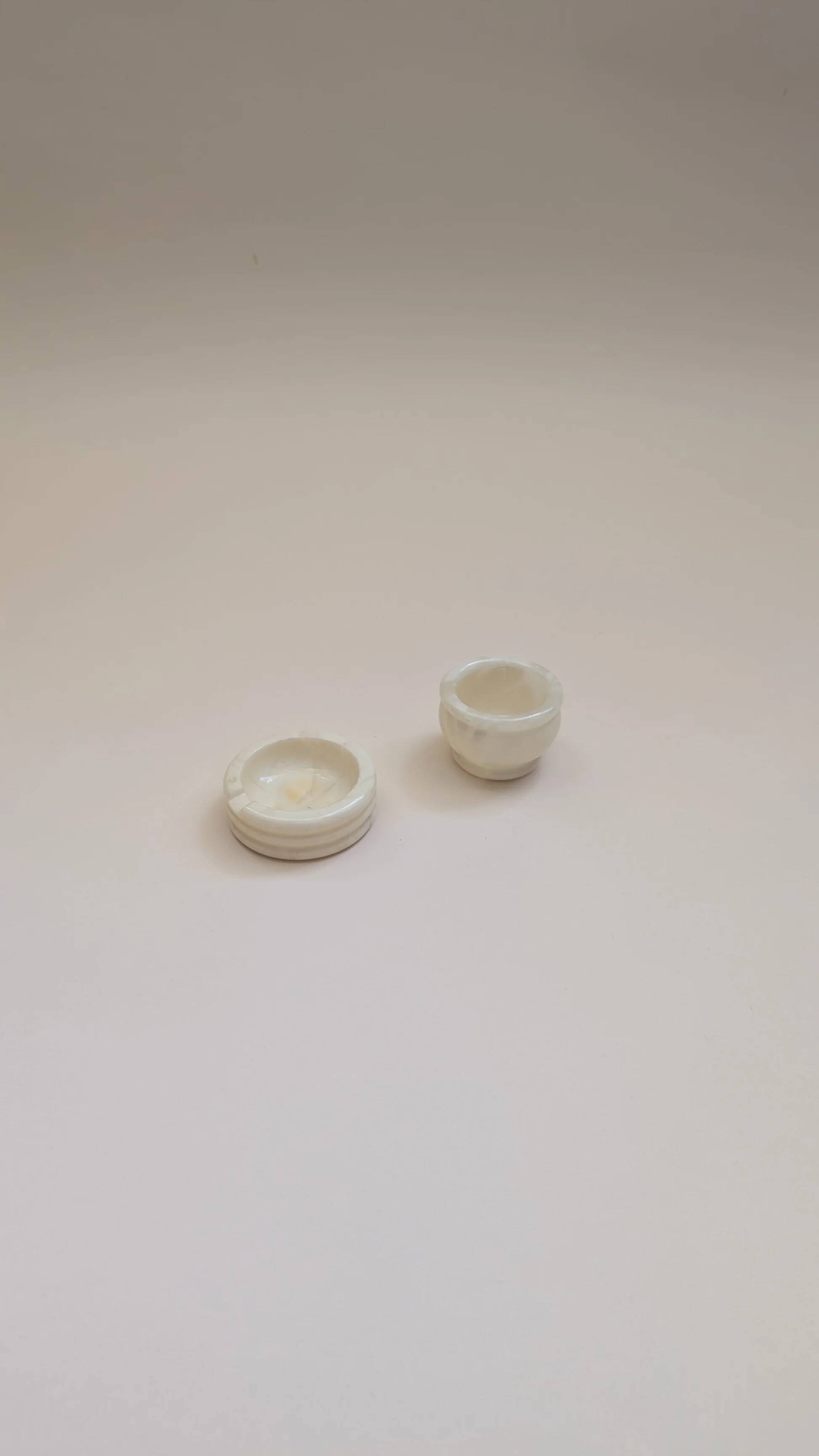 Stone ashtray and bowl