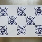 Gas stove protectors / large vintage enamel trivet The Creuset