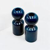 Liisi Beckmann for Gabbianelli 1970s Ceramic Candleholders