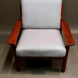 Scandinavian design teak chair stamped 1950