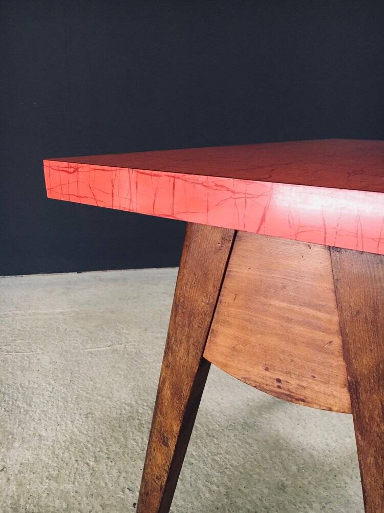 French Reconstruction Bistro Table, 1950s