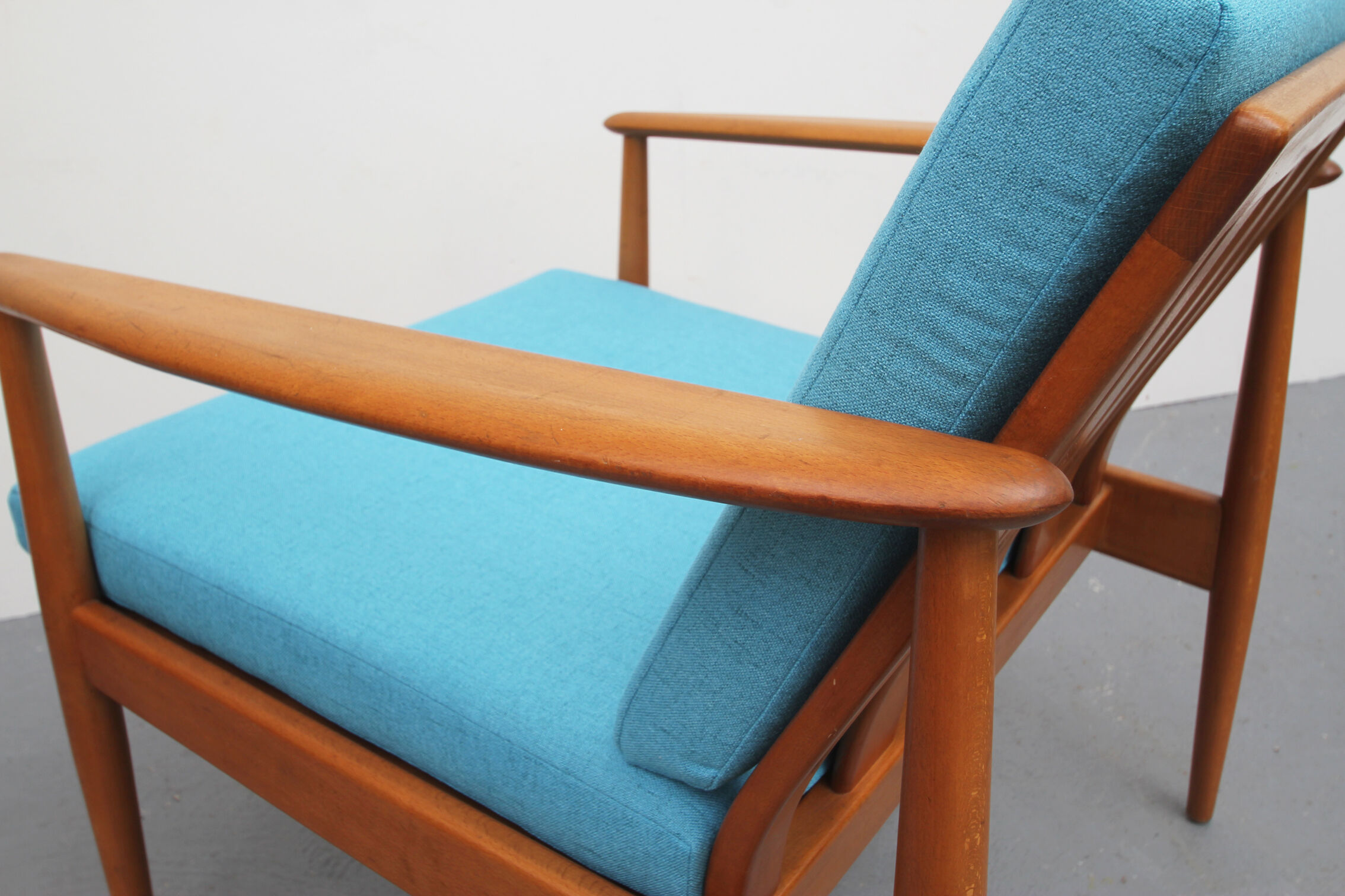Armchair in light blue from the 1960s