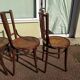 Lot de 6 chaise en bois - bistrot - terrasse - vintage