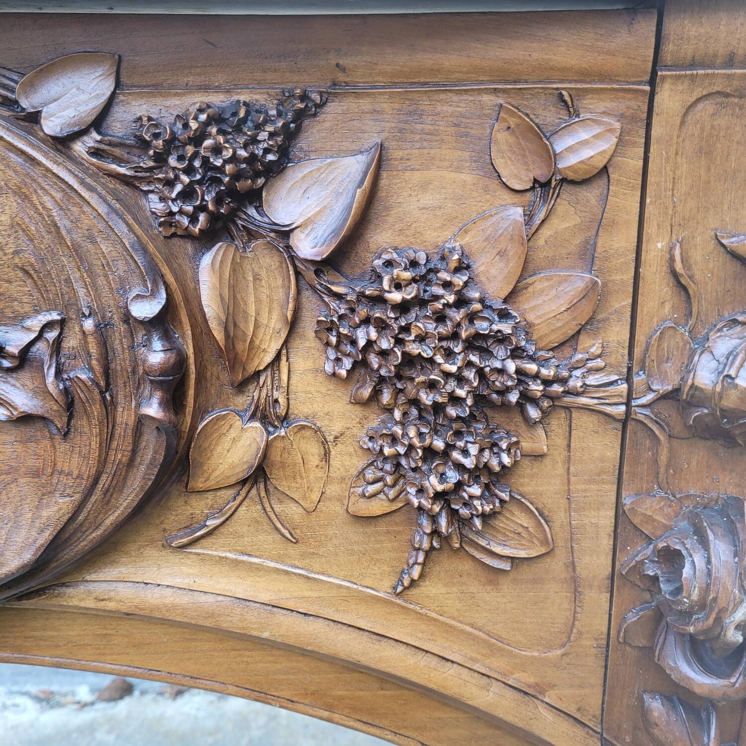 Art Nouveau fireplace.