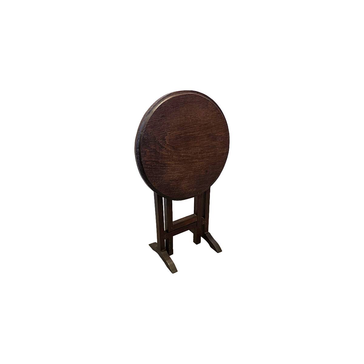 Old French Oak Folding Side Table, mid-century