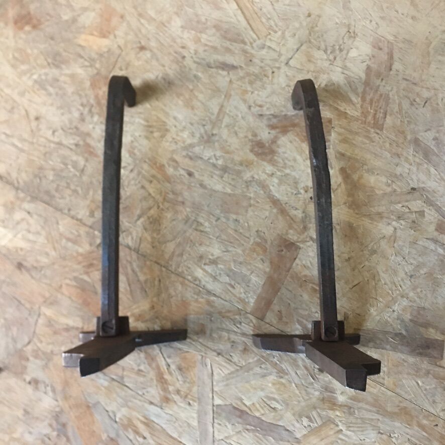 Pair of art deco style chenets