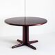 Scandinavian dining table with two extensions.Gudme Mobelfabrik. Rosewood. Denmark, 1960s