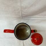Red enameled iron coffee maker 1940