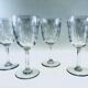 4 verres à vin cristal de Baccarat modèle Molière
