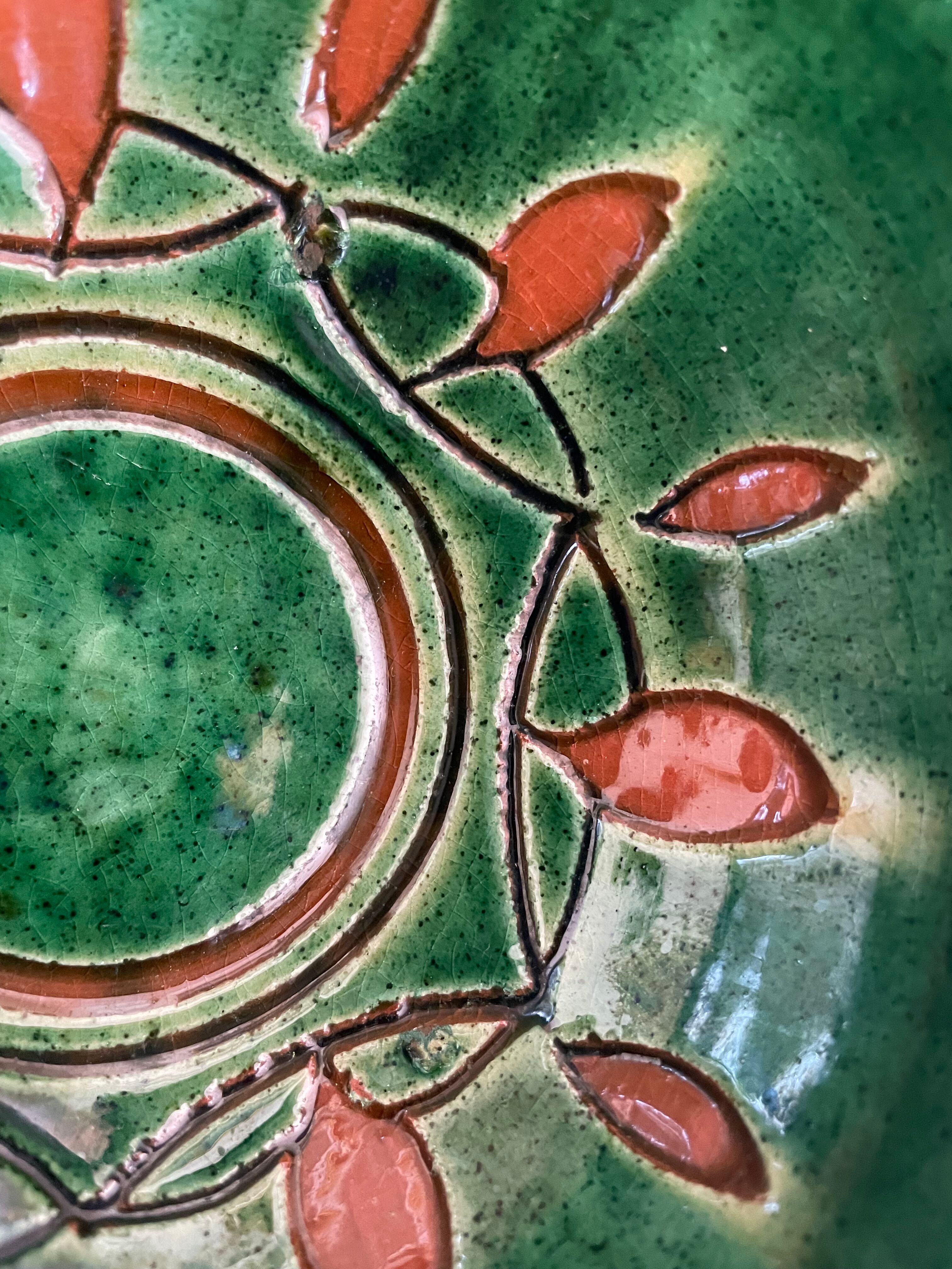 Green enamelled bowls from Ubeda